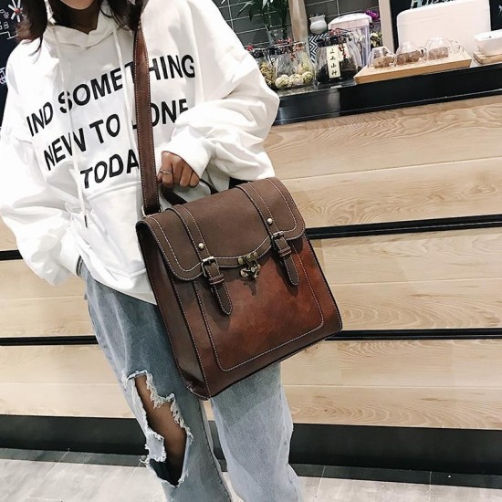 Double Buckle Flap Backpack Double Buckle Flap Backpack