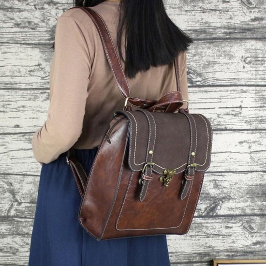 Double Buckle Flap Backpack Double Buckle Flap Backpack