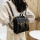 Leather Double Buckle Backpack Leather Double Buckle Backpack