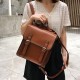 Leather buckle backpack Leather buckle backpack