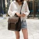Leather buckle backpack Leather buckle backpack