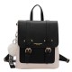 Leather Backpack With Buckles Leather Backpack With Buckles