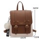 Leather Backpack With Buckles Leather Backpack With Buckles