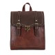 Double Buckle Leather Backpack Double Buckle Leather Backpack