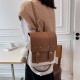 Leather Backpack With Buckles Leather Backpack With Buckles